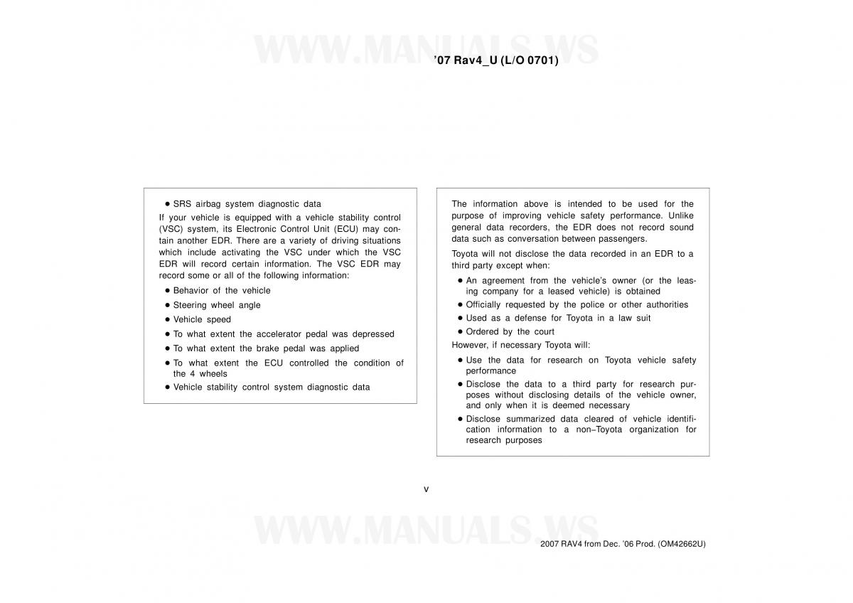 Toyota RAV4 III 3 owners manual / page 449