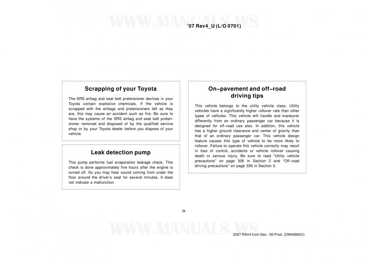manual  Toyota RAV4 III 3 owners manual / page 453