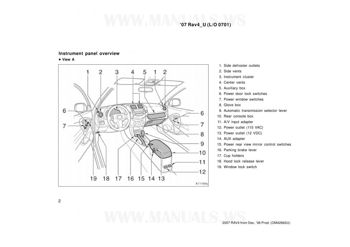 Toyota RAV4 III 3 owners manual / page 2