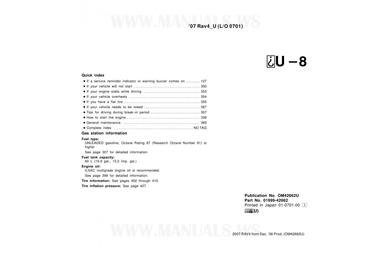 manual  Toyota RAV4 III 3 owners manual / page 455