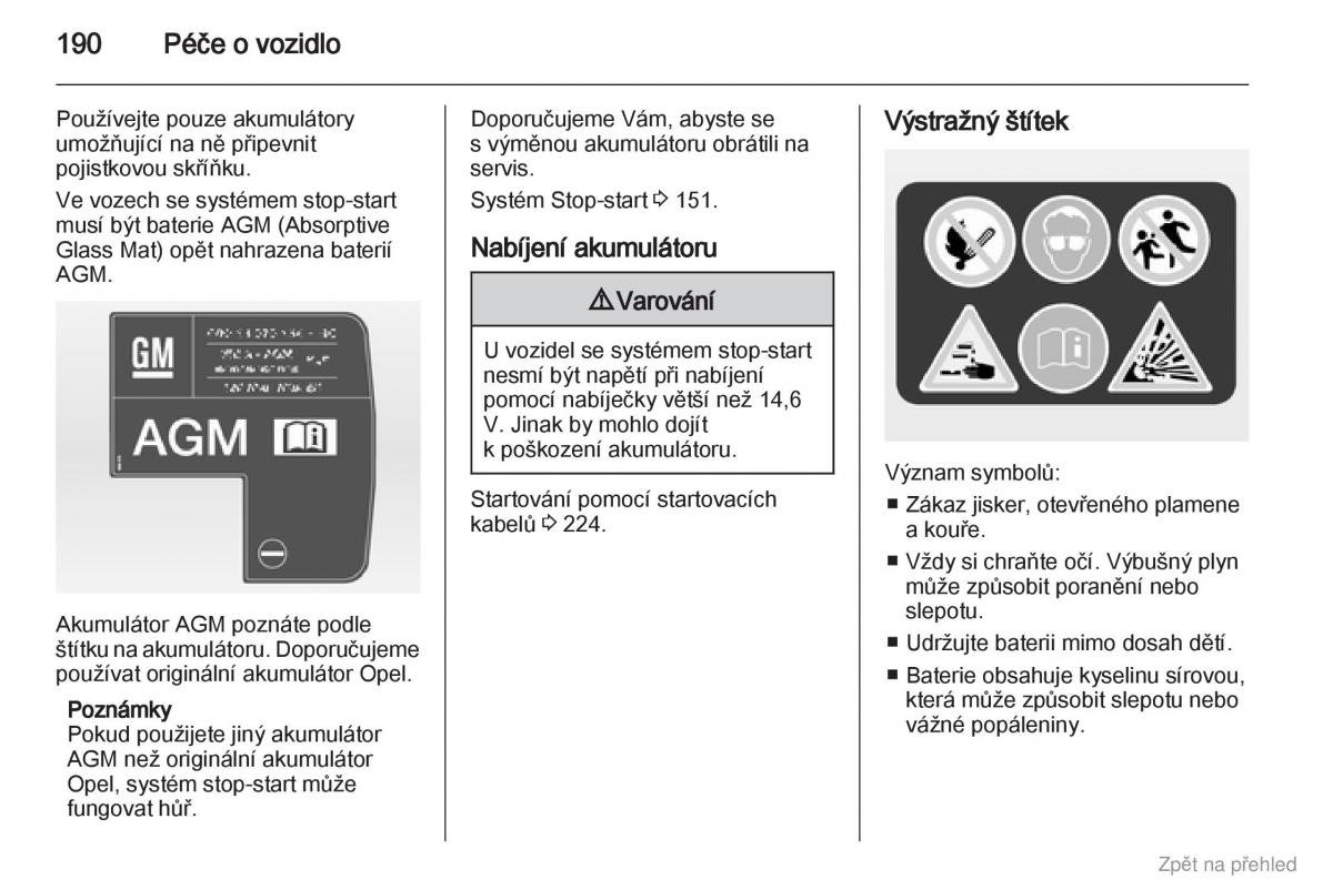 Opel Astra J IV 4 navod k obsludze / page 191
