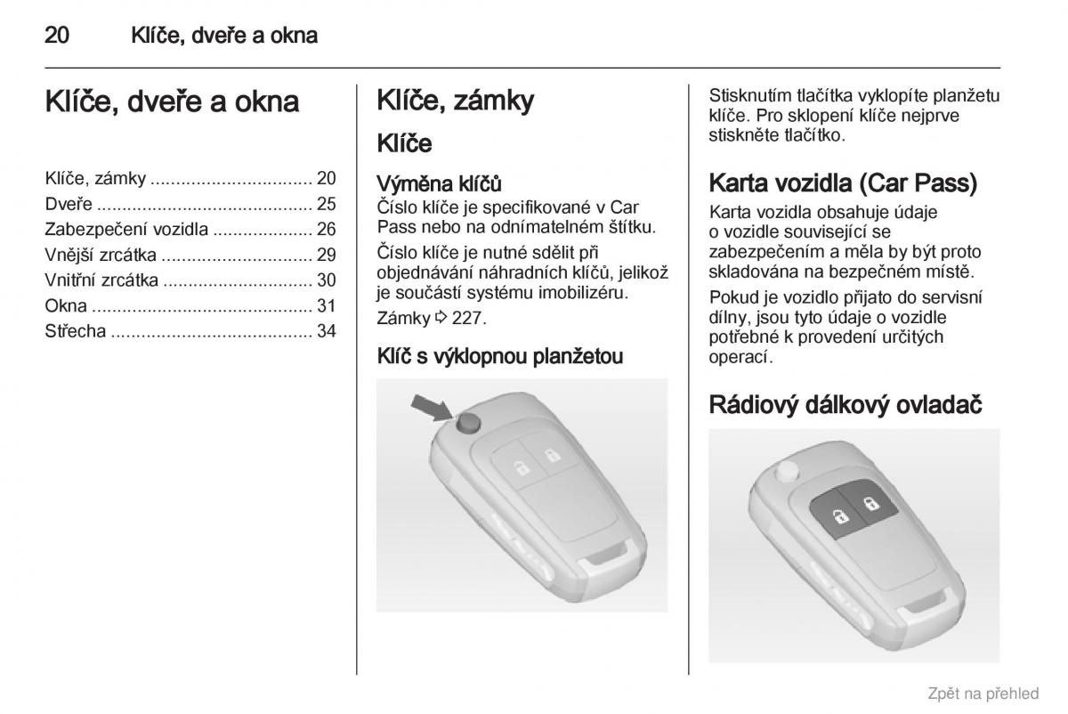 Opel Astra J IV 4 navod k obsludze / page 21