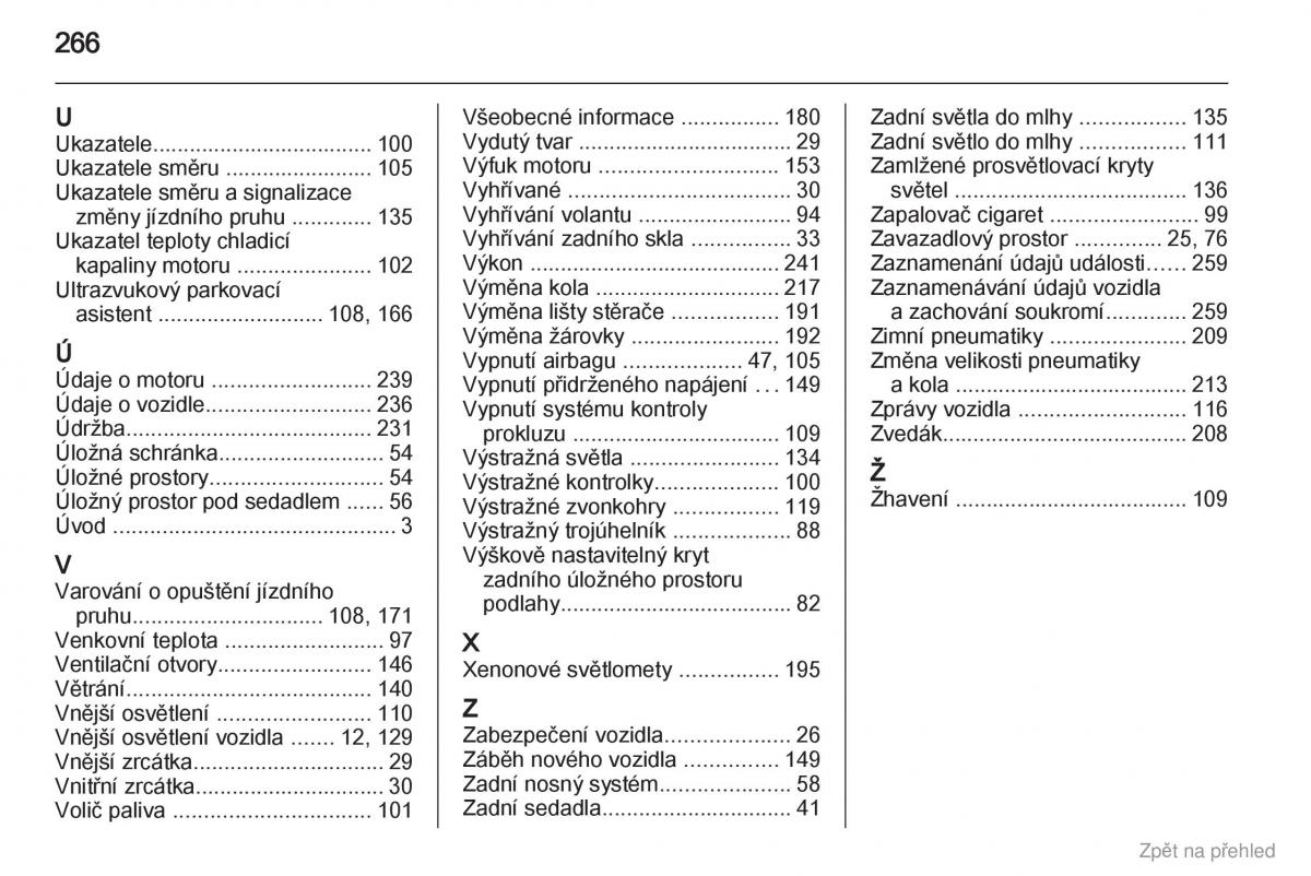 Opel Astra J IV 4 navod k obsludze / page 267