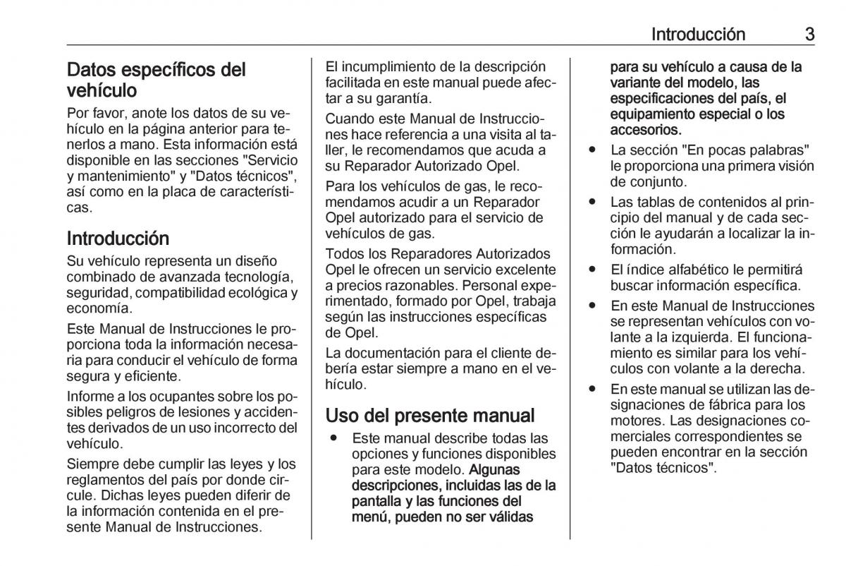 Opel Astra J IV 4 manual del propietario / page 5