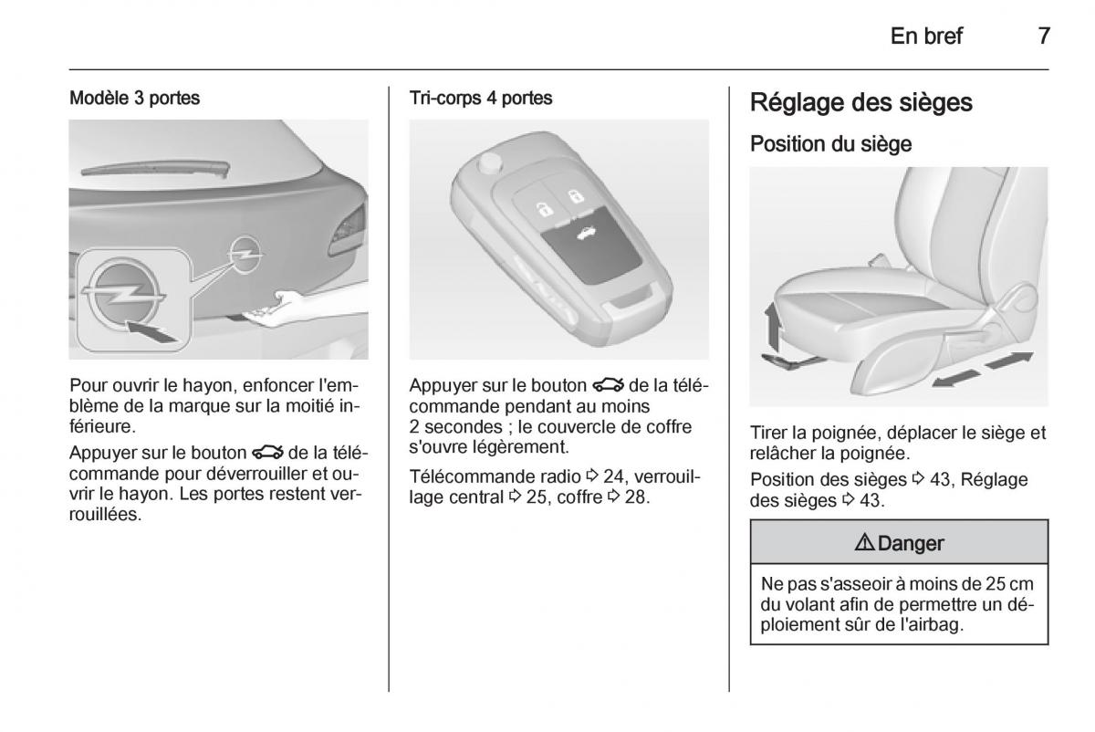 Opel Astra J IV 4 manuel du proprietaire / page 9