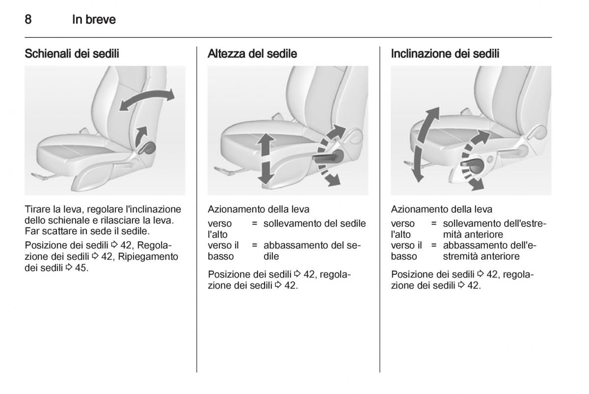 Opel Astra J IV 4 manuale del proprietario / page 10