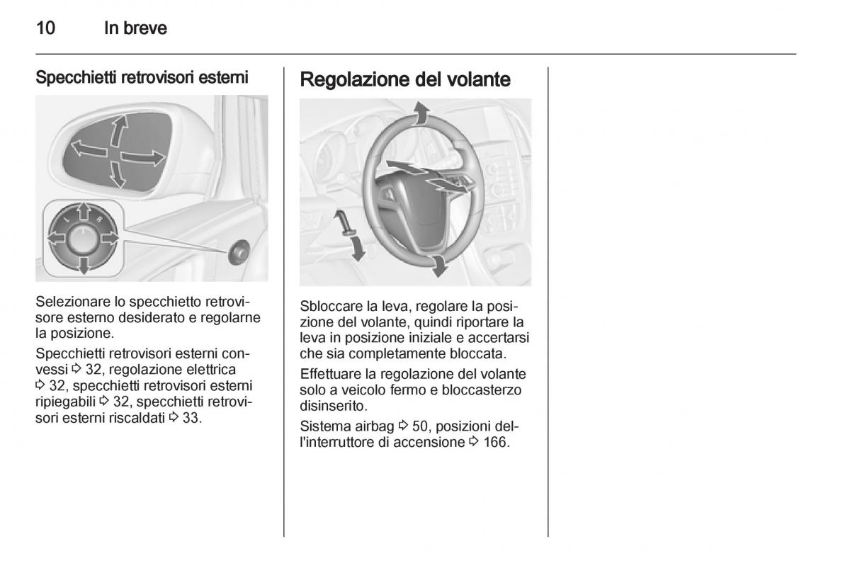 Opel Astra J IV 4 manuale del proprietario / page 12