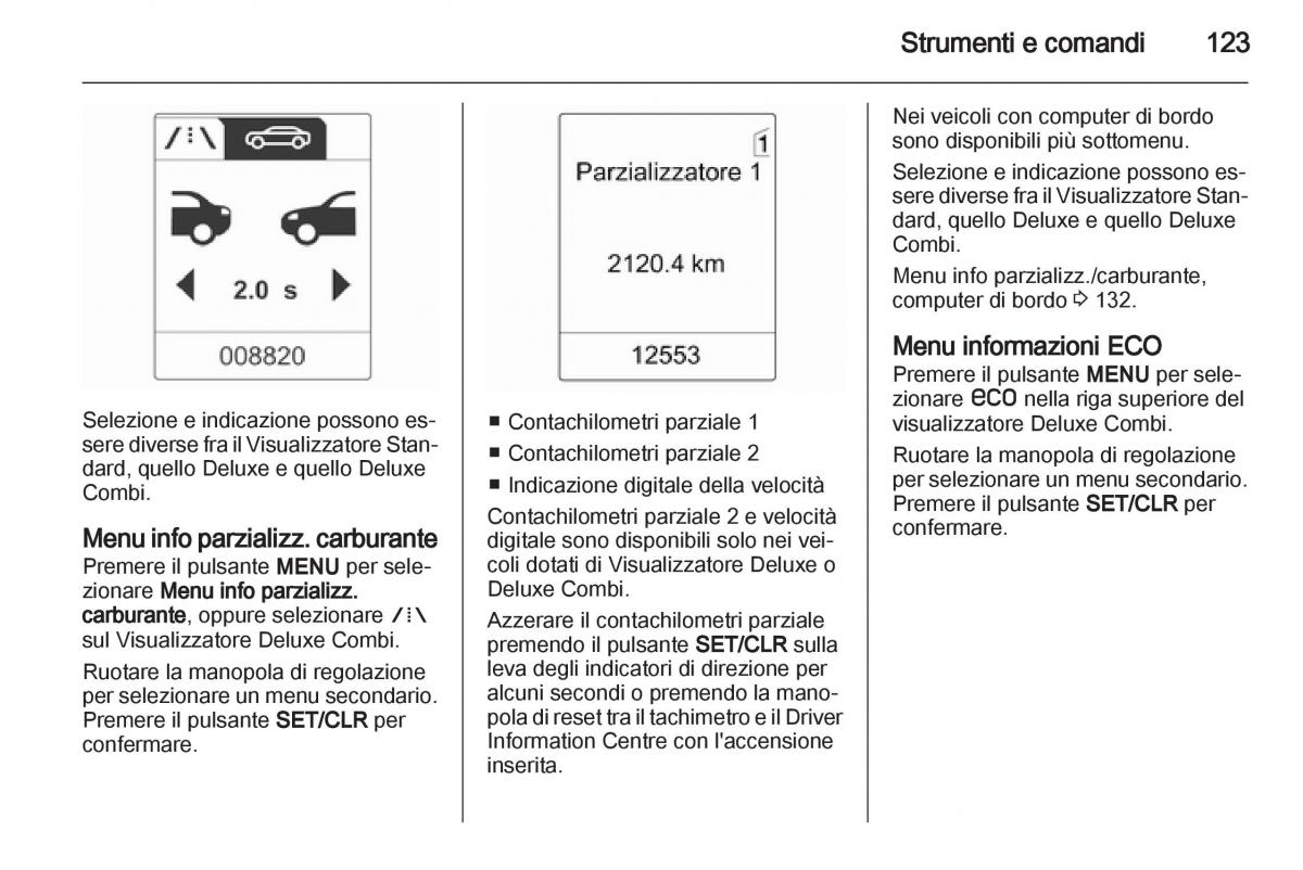 Opel Astra J IV 4 manuale del proprietario / page 125