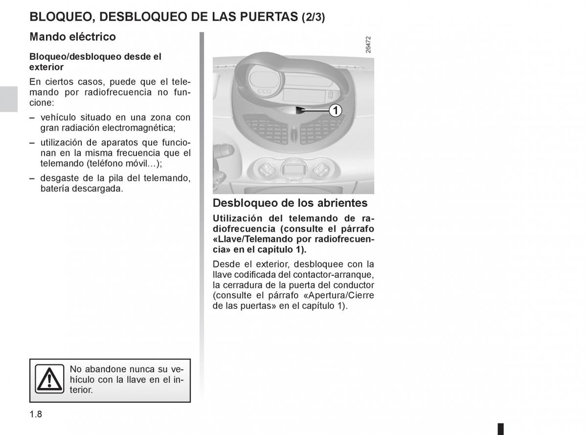 Renault Twingo II 2 manual del propietario / page 14