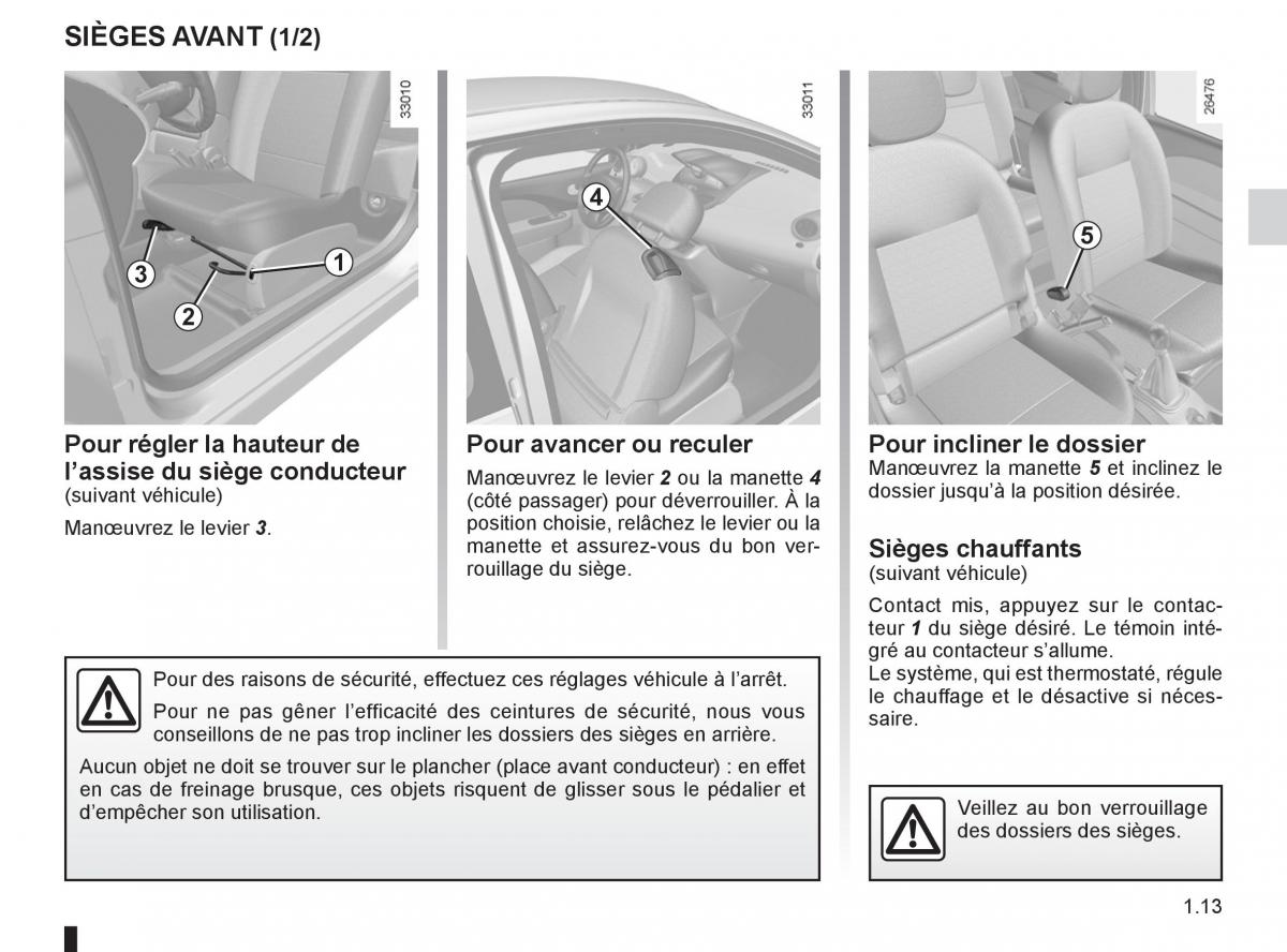 Renault Twingo II 2 manuel du proprietaire / page 19
