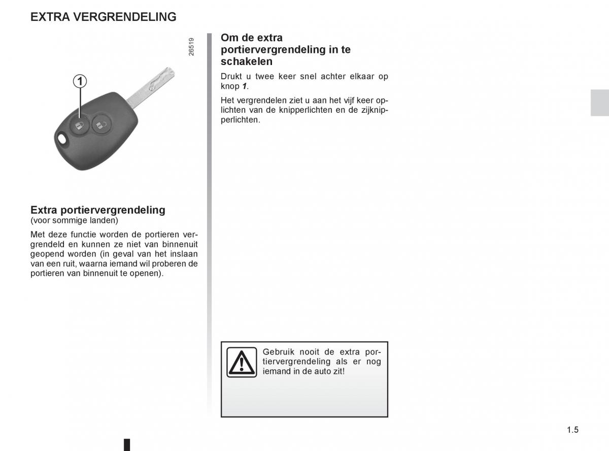 Renault Twingo II 2 handleiding / page 11