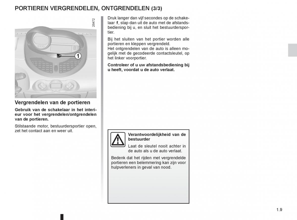 Renault Twingo II 2 handleiding / page 15