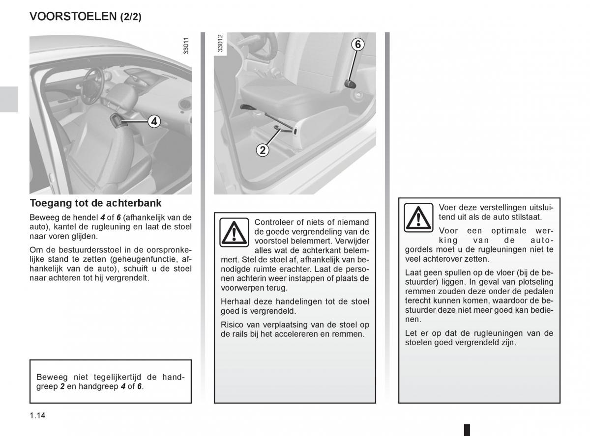 Renault Twingo II 2 handleiding / page 20