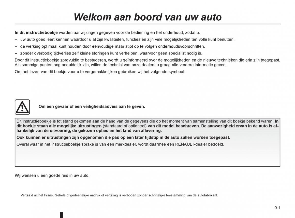 Renault Twingo II 2 handleiding / page 3