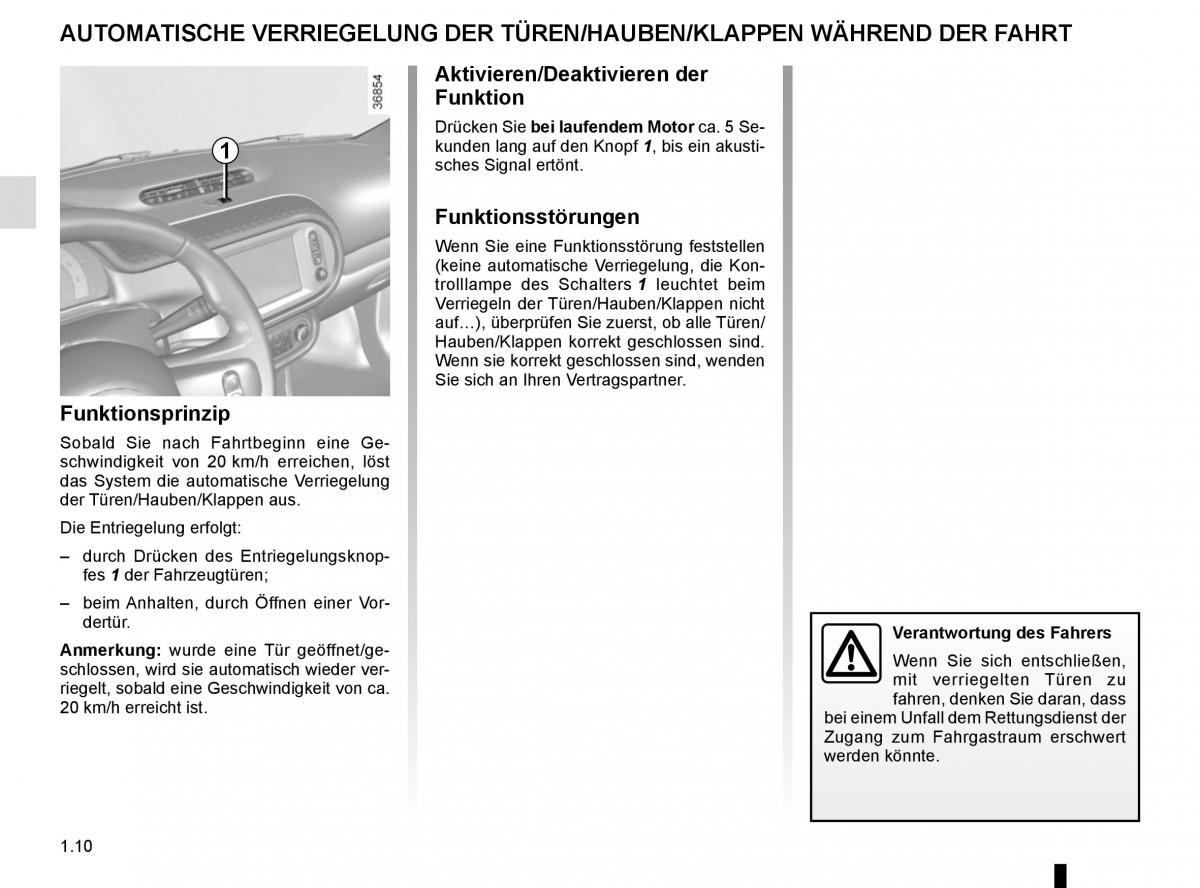 Renault Twingo III 3 Handbuch / page 16