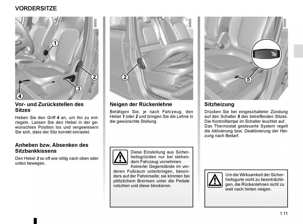 Renault Twingo III 3 Handbuch / page 17