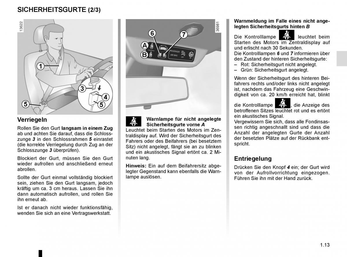 Renault Twingo III 3 Handbuch / page 19
