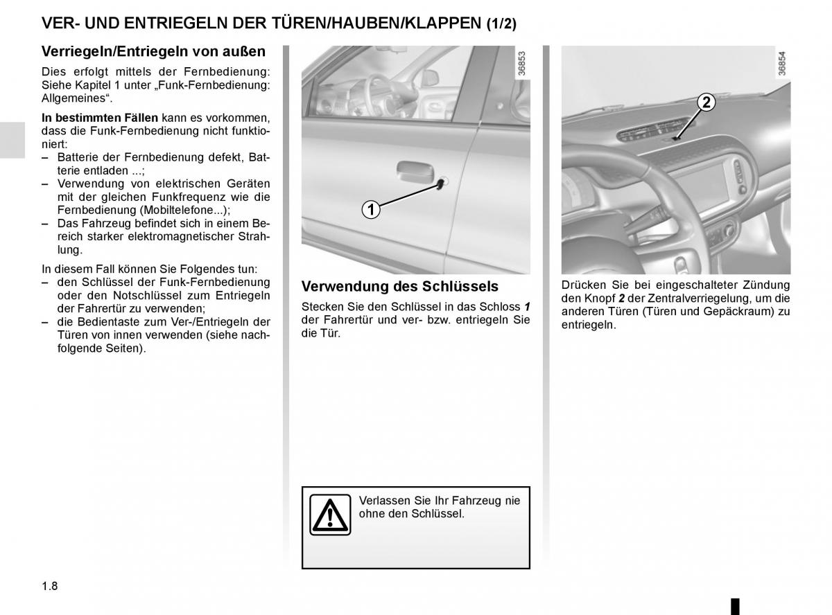 Renault Twingo III 3 Handbuch / page 14