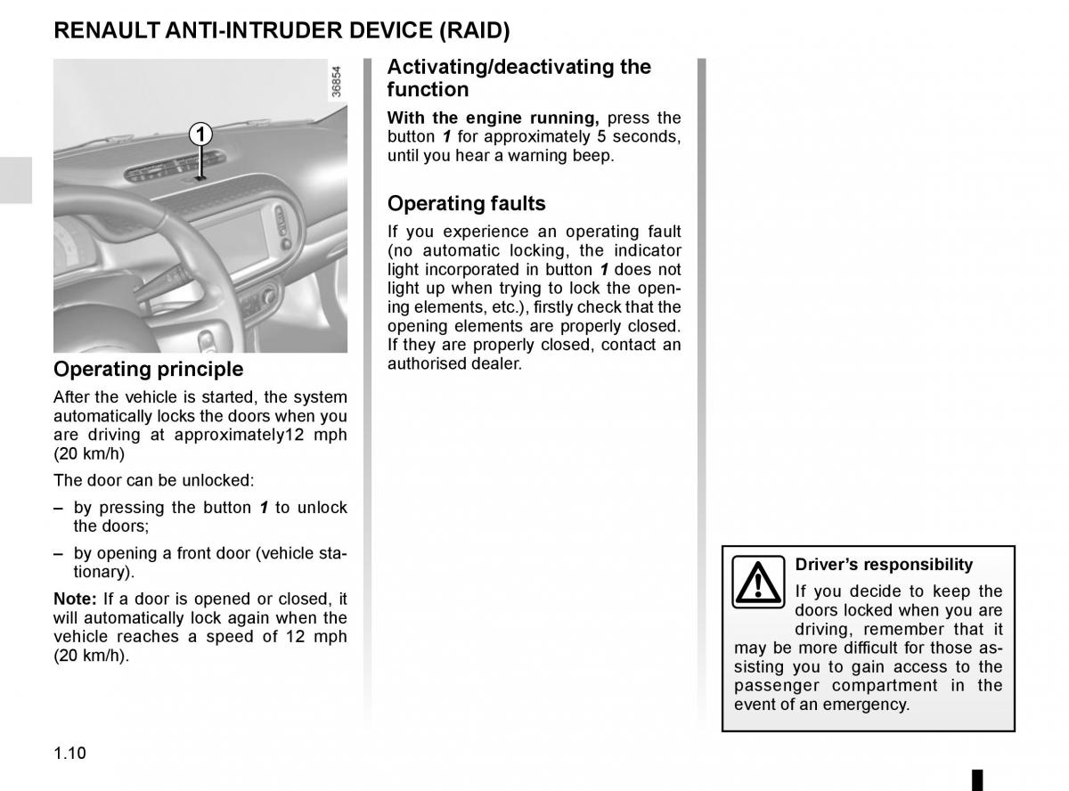 Renault Twingo III 3 owners manual / page 16