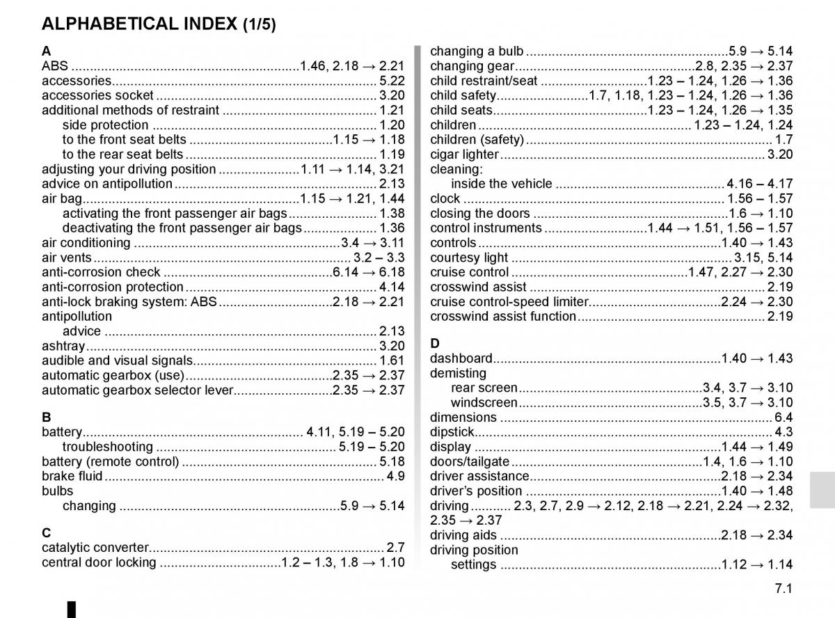 Renault Twingo III 3 owners manual / page 209