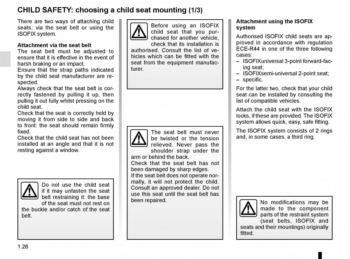 Renault Twingo III 3 owners manual / page 32