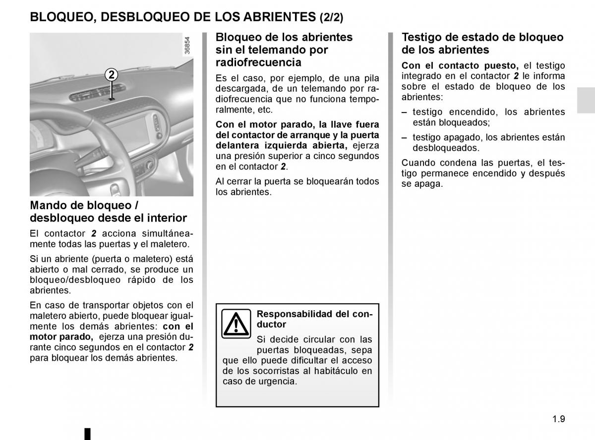 Renault Twingo III 3 manual del propietario / page 15