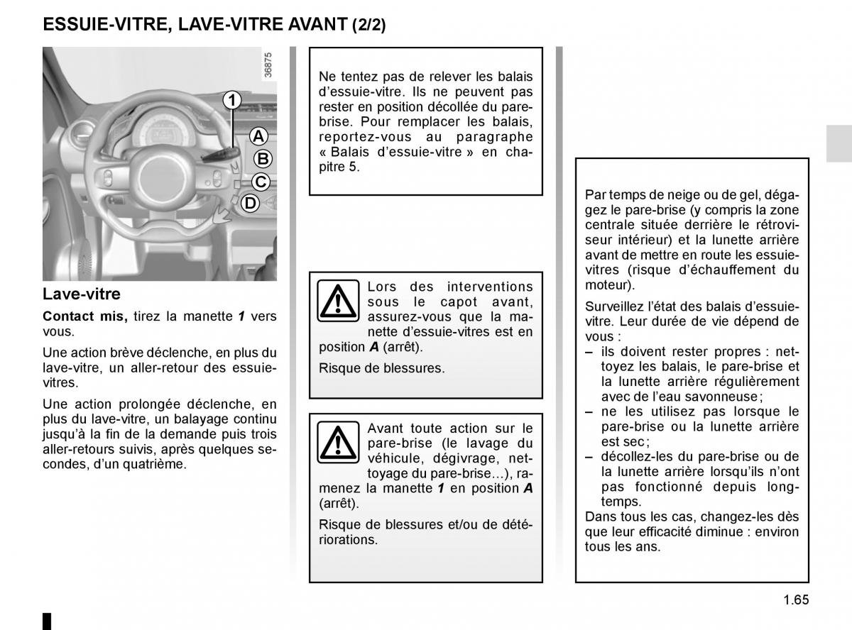 Renault Twingo III 3 manuel du proprietaire / page 71