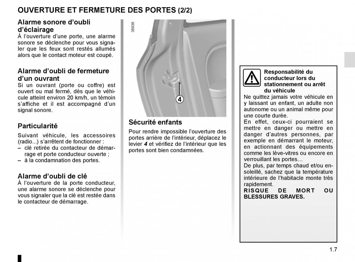 Renault Twingo III 3 manuel du proprietaire / page 13