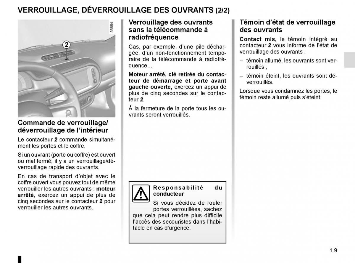 Renault Twingo III 3 manuel du proprietaire / page 15