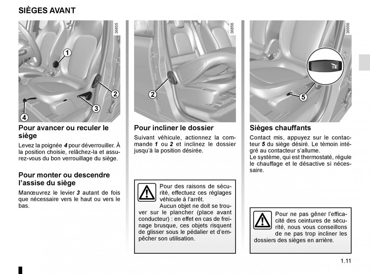 Renault Twingo III 3 manuel du proprietaire / page 17