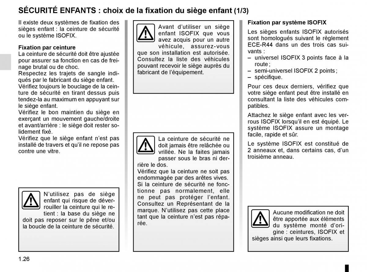 Renault Twingo III 3 manuel du proprietaire / page 32