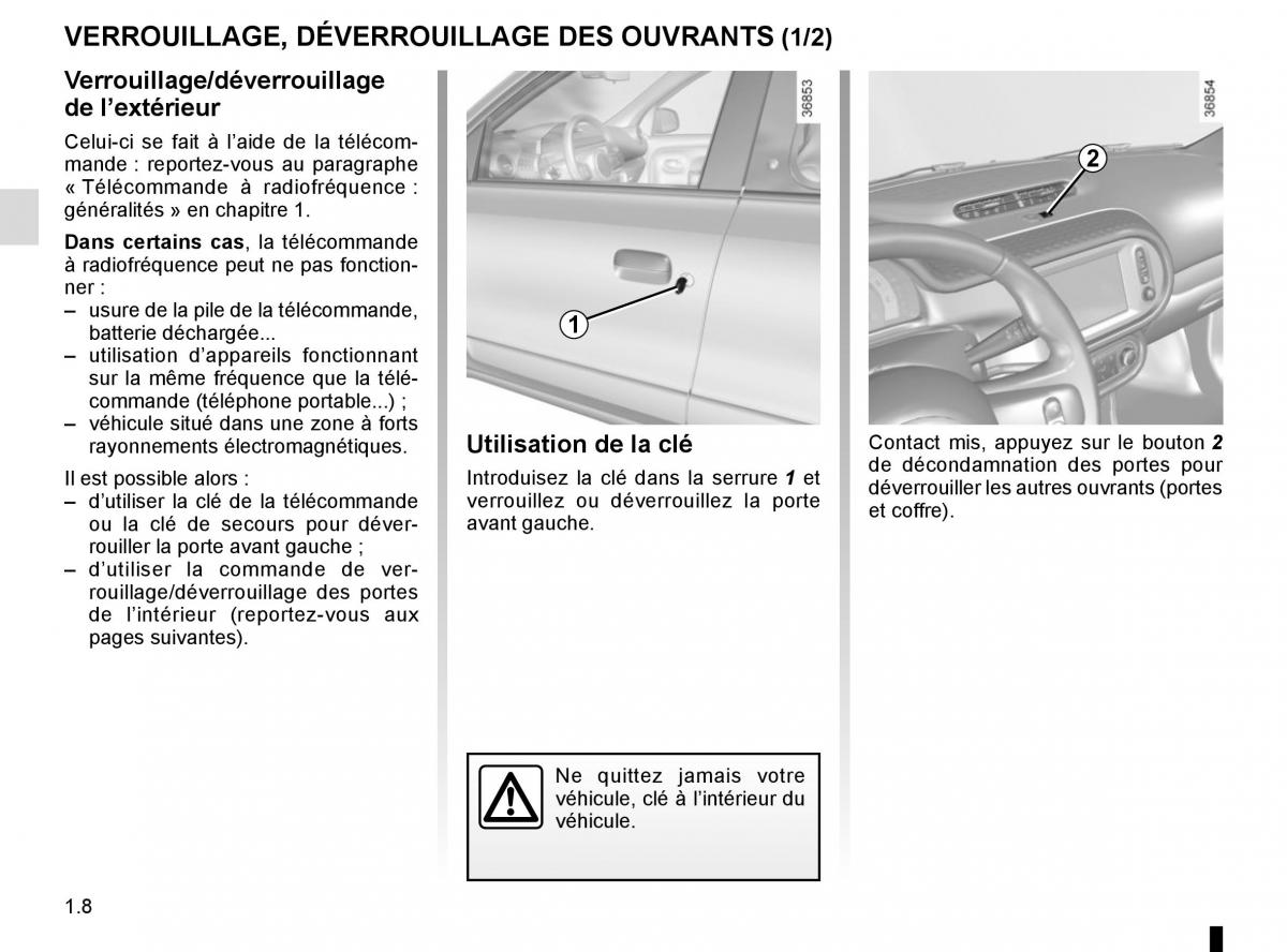 Renault Twingo III 3 manuel du proprietaire / page 14