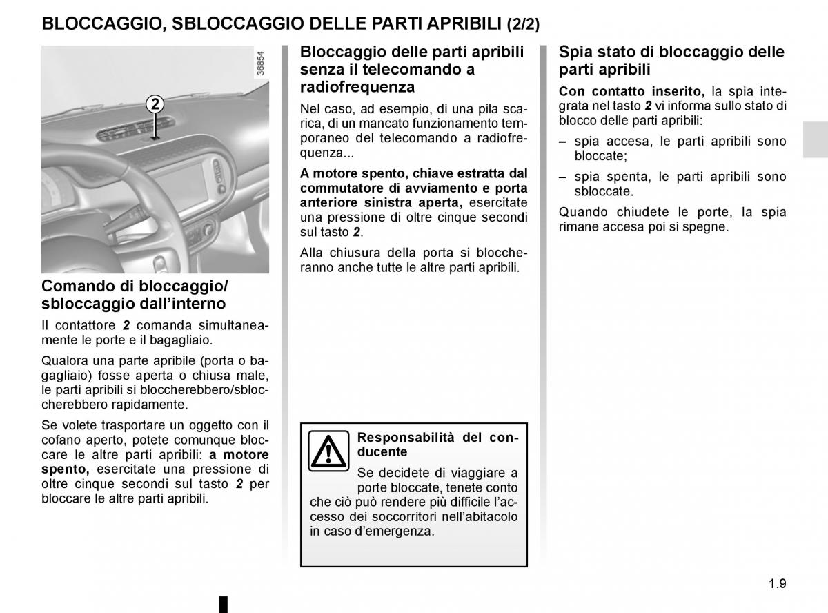 Renault Twingo III 3 manuale del proprietario / page 15