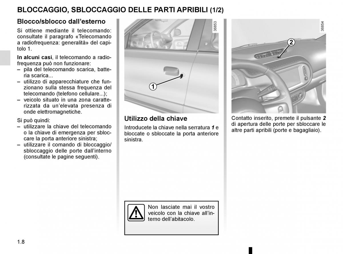 Renault Twingo III 3 manuale del proprietario / page 14