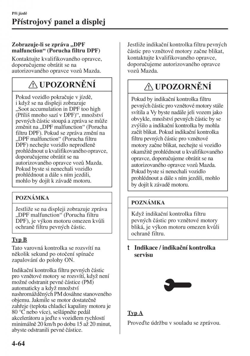 Mazda 6 III navod k obsludze / page 222