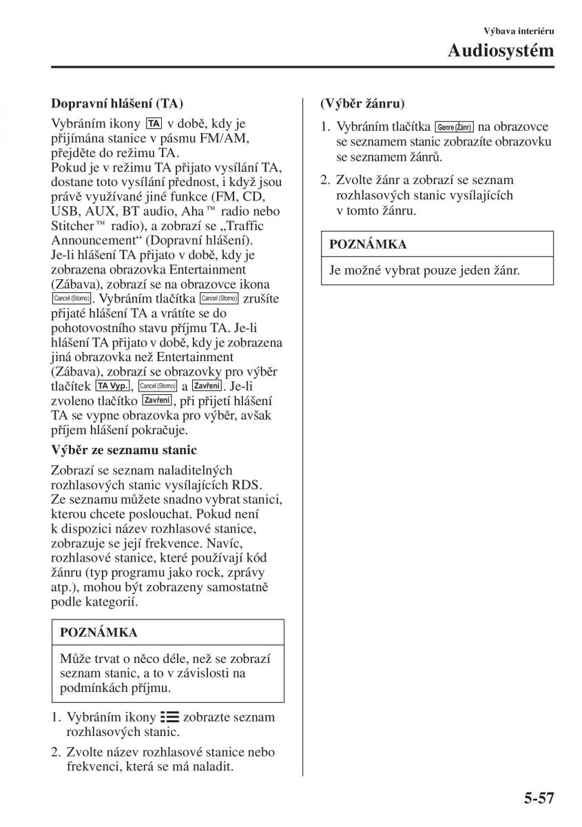 Mazda 6 III navod k obsludze / page 465