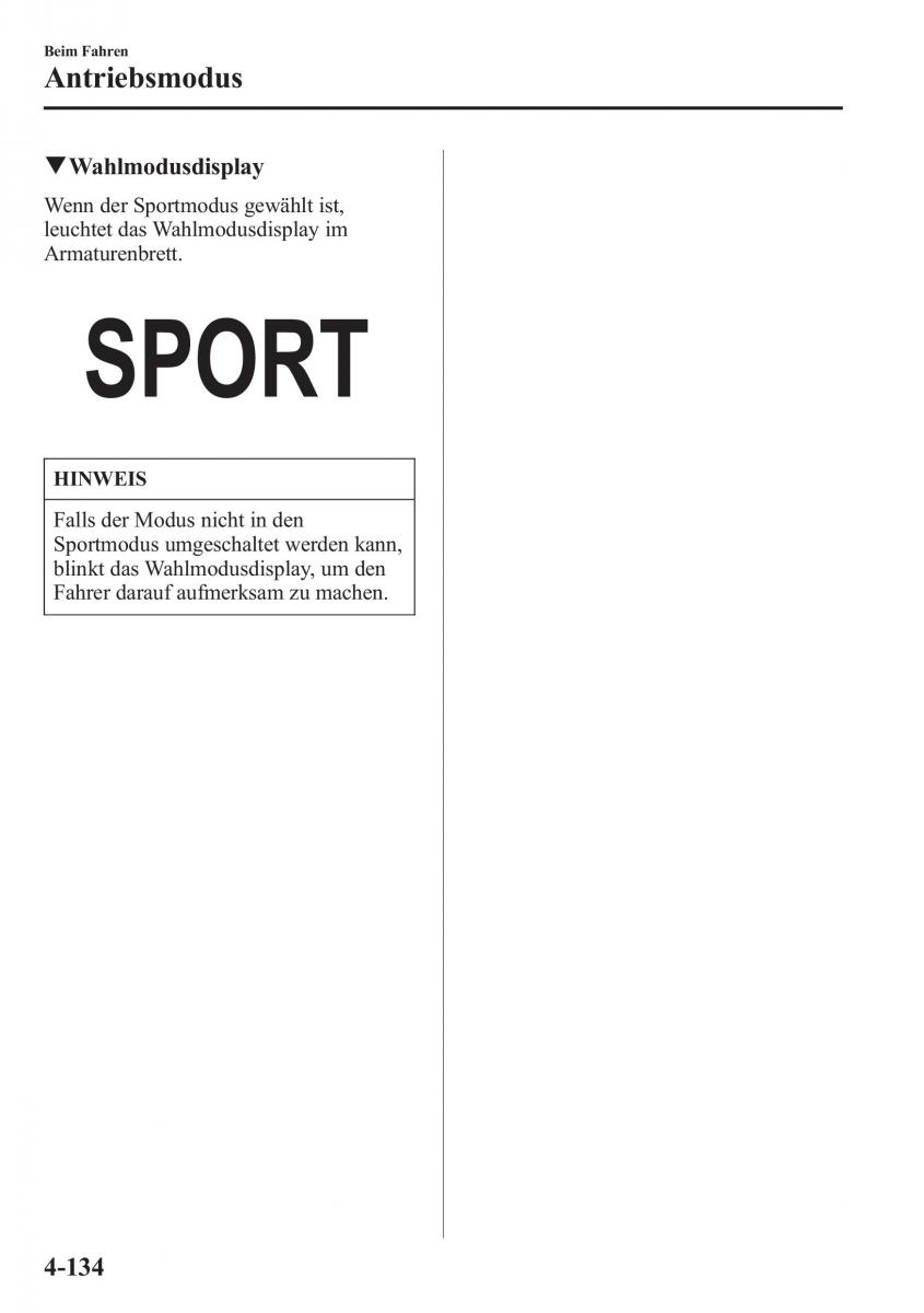 Mazda 6 III Handbuch / page 301