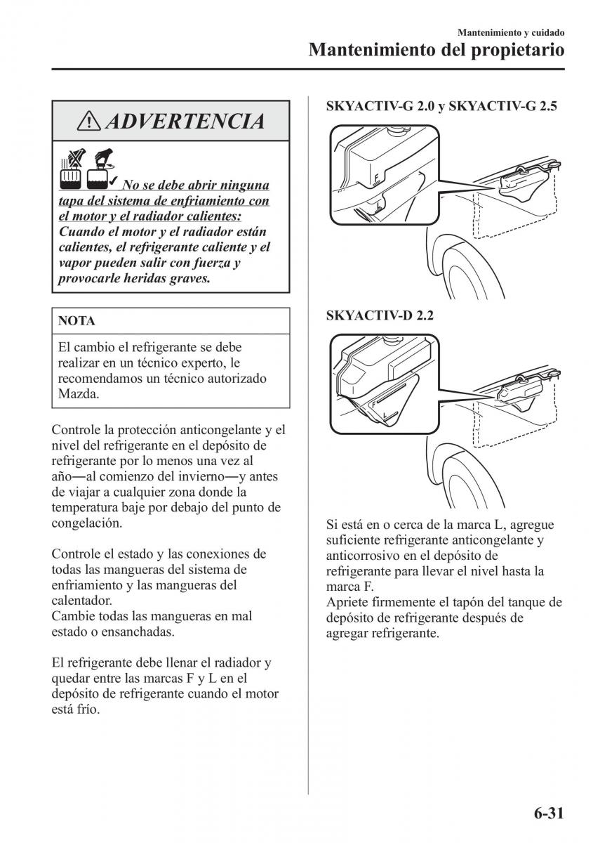 Mazda 6 III manual del propietario / page 633