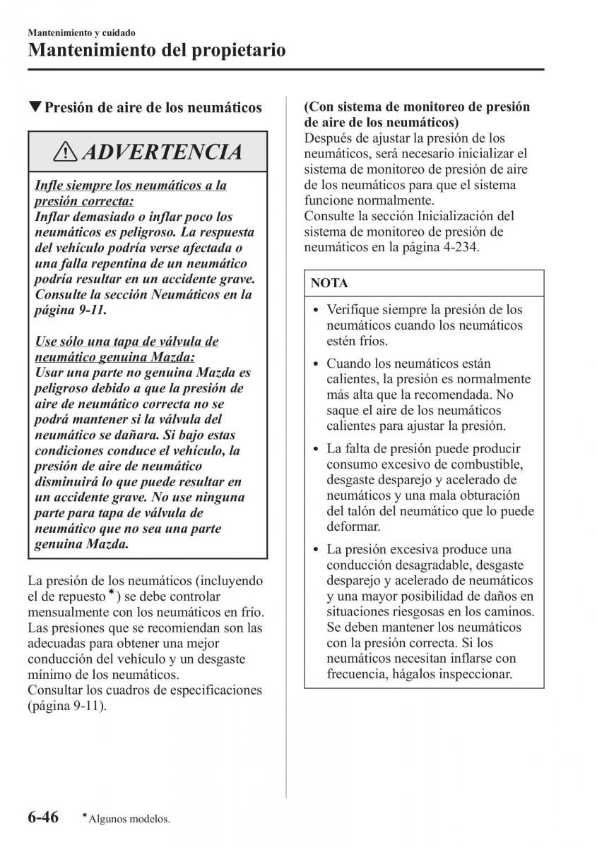 Mazda 6 III manual del propietario / page 648