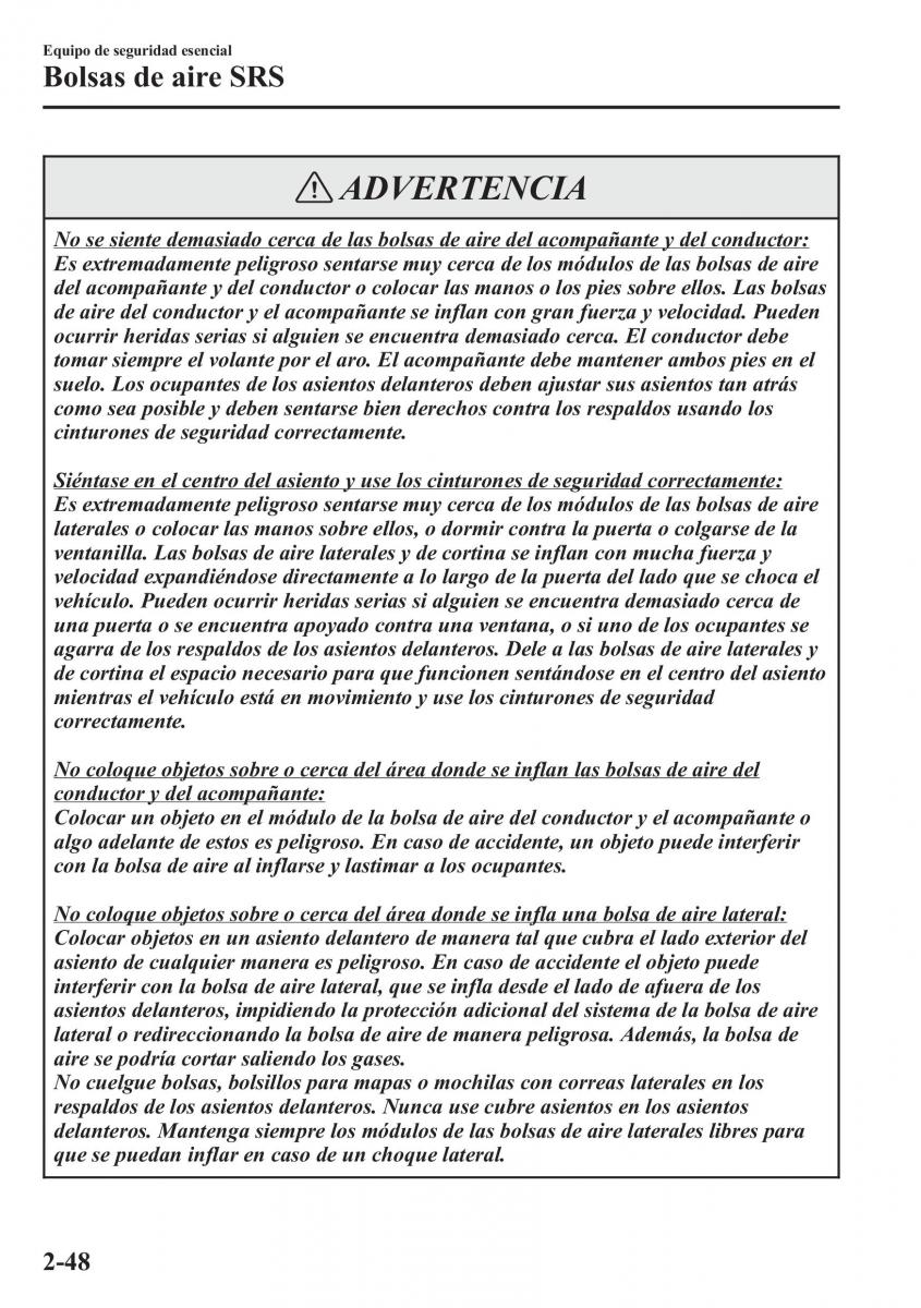 Mazda 6 III manual del propietario / page 72