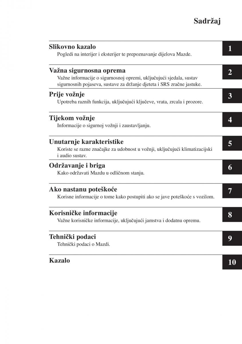 Mazda 6 III vlasnicko uputstvo / page 11