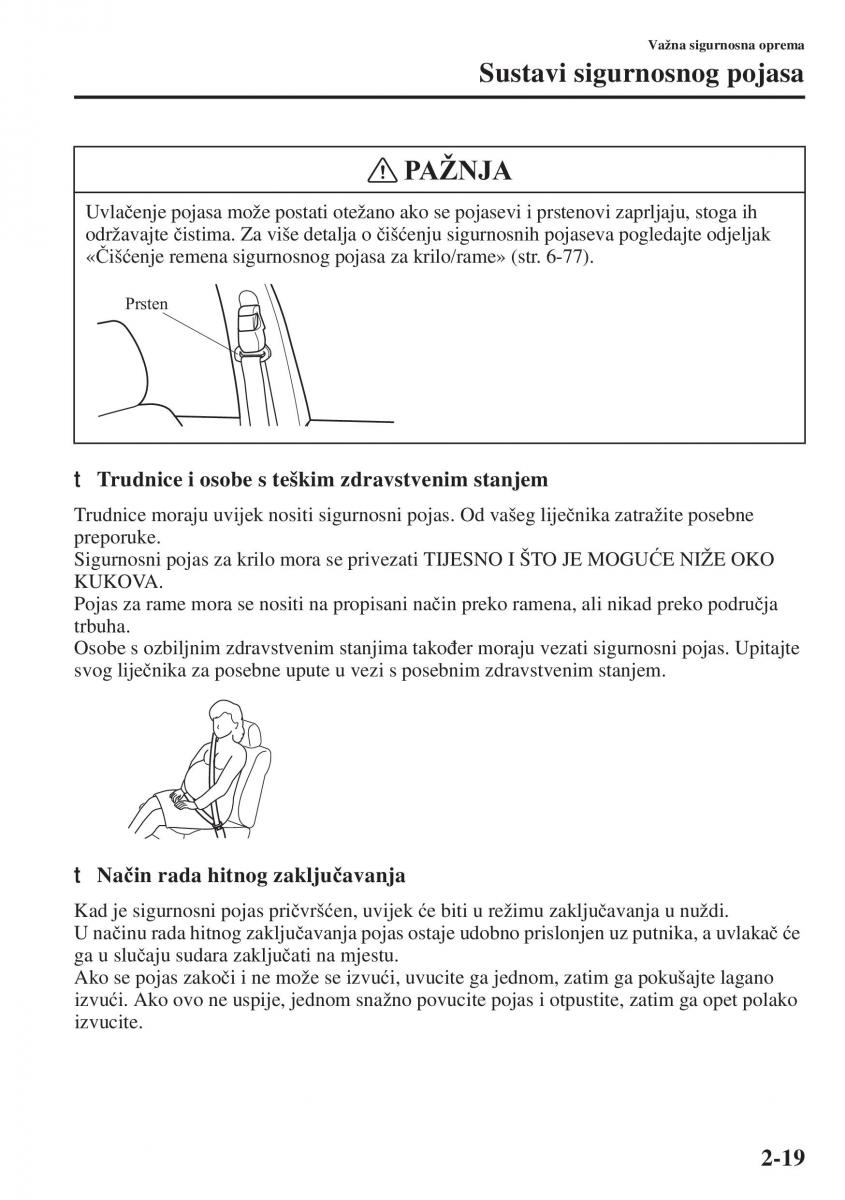 Mazda 6 III vlasnicko uputstvo / page 43