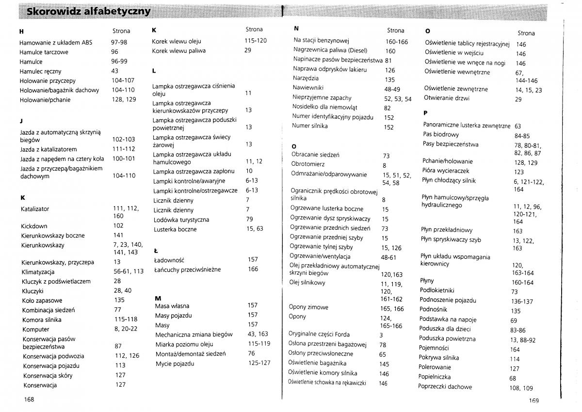 manual Ford Galaxy Ford Galaxy I 1 instrukcja obslugi / page 86