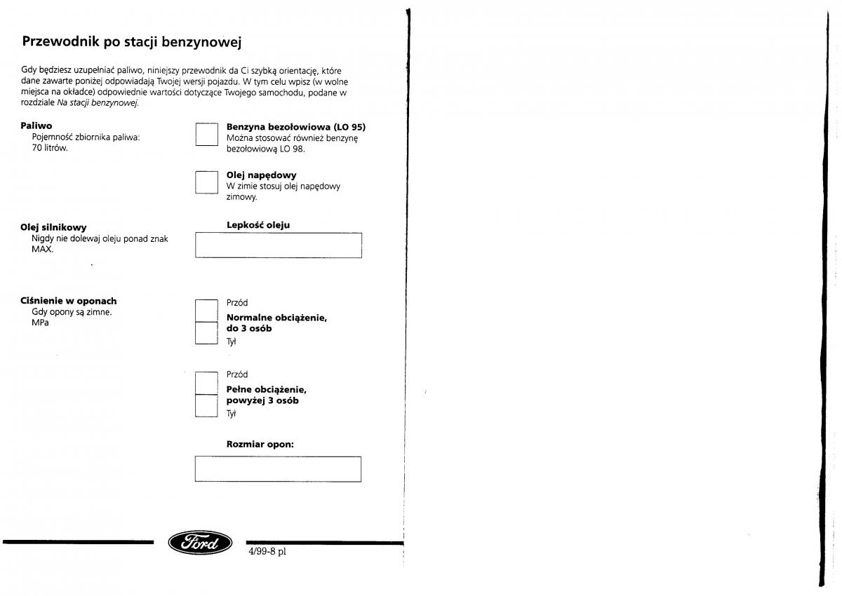 Ford Galaxy I 1 instrukcja obslugi / page 89