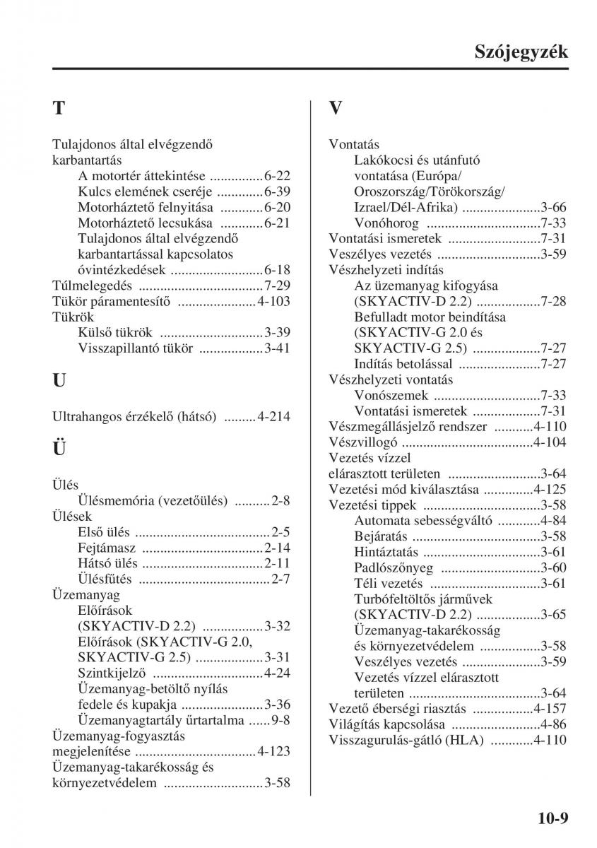 Mazda 6 III Kezelesi utmutato / page 761