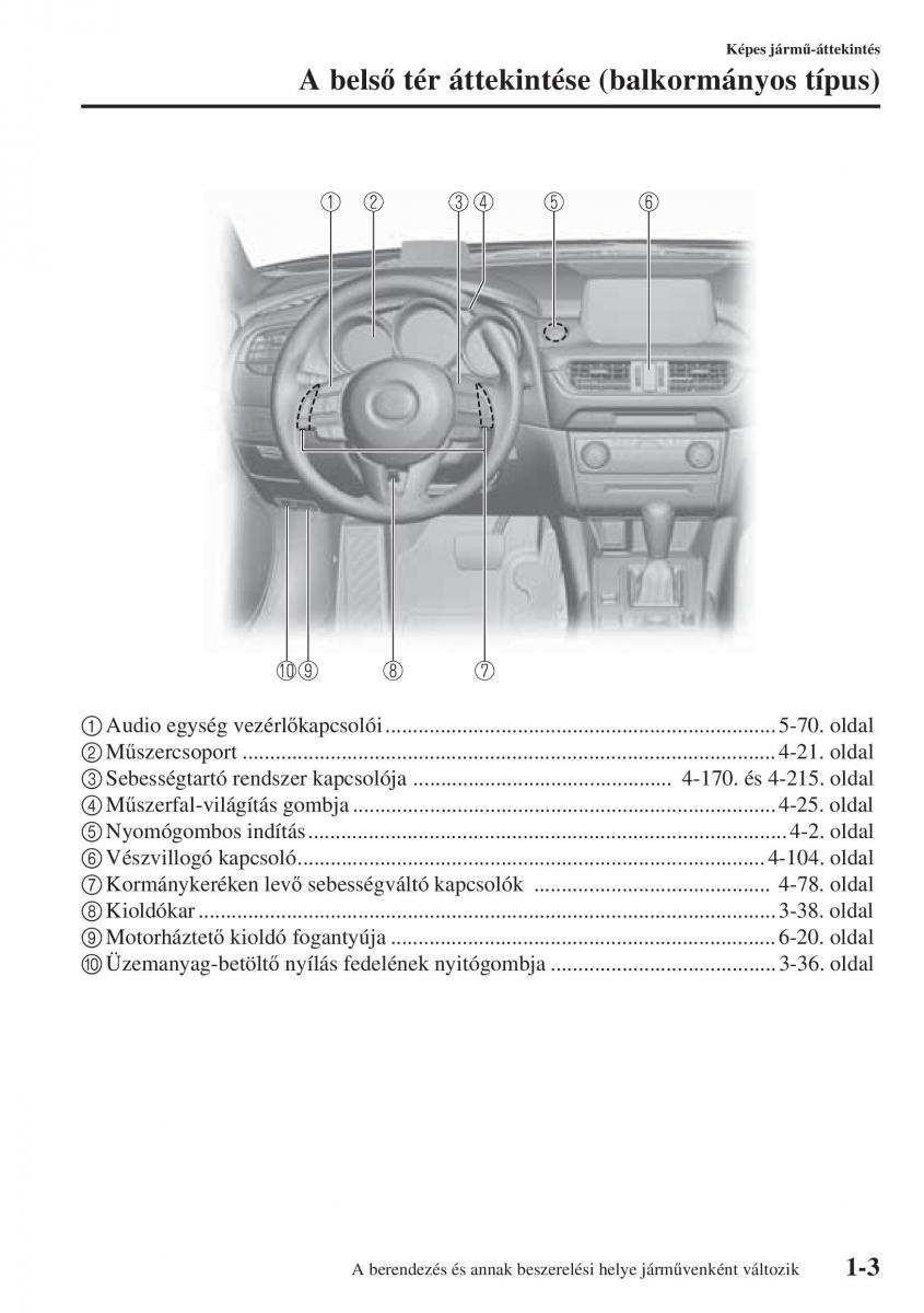 Mazda 6 III Kezelesi utmutato / page 15