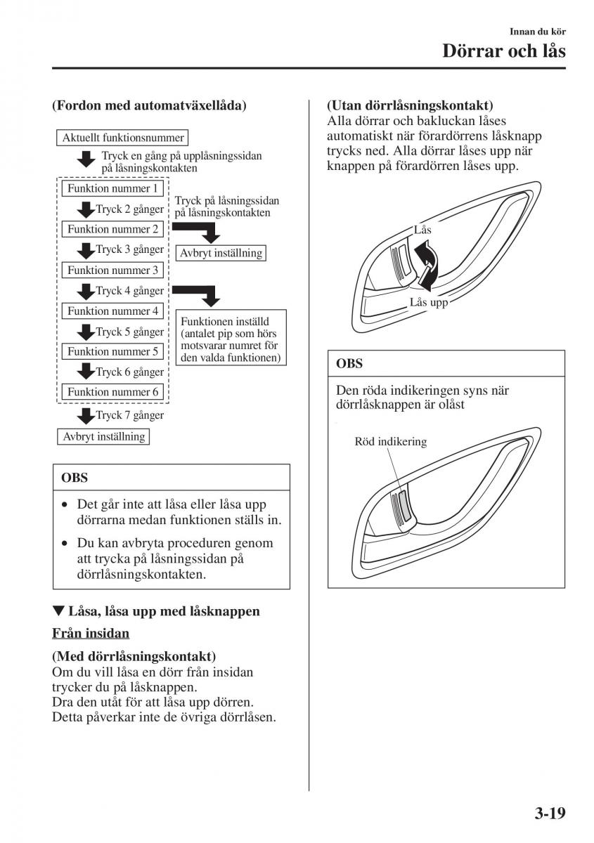 manual Mazda 6 Mazda 6 III instruktionsbok / page 99