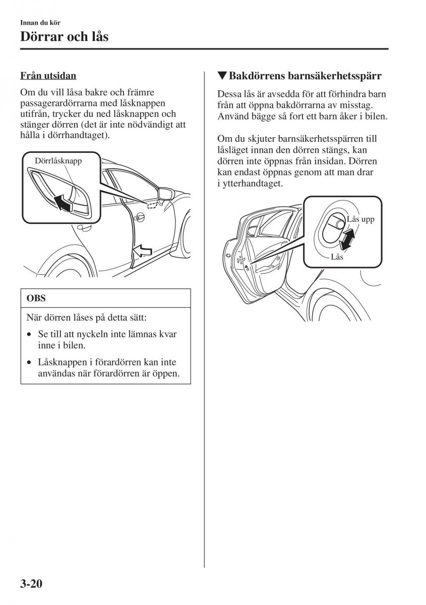 manual Mazda 6 Mazda 6 III instruktionsbok / page 100