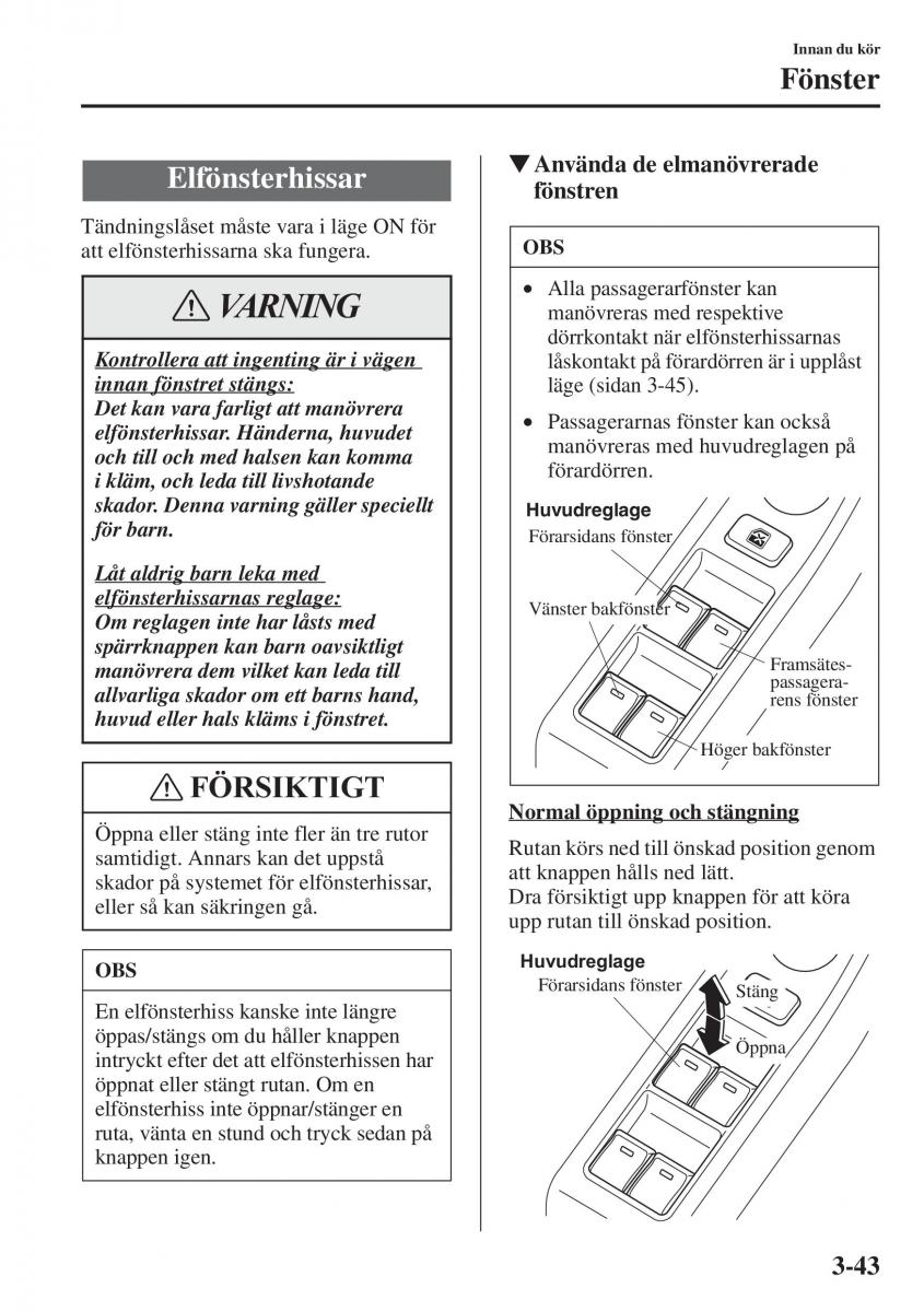 manual Mazda 6 Mazda 6 III instruktionsbok / page 123