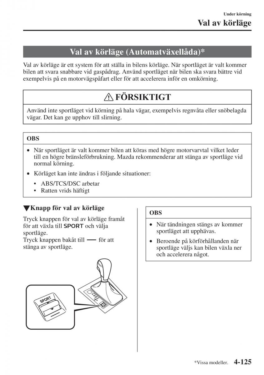 manual Mazda 6 Mazda 6 III instruktionsbok / page 283